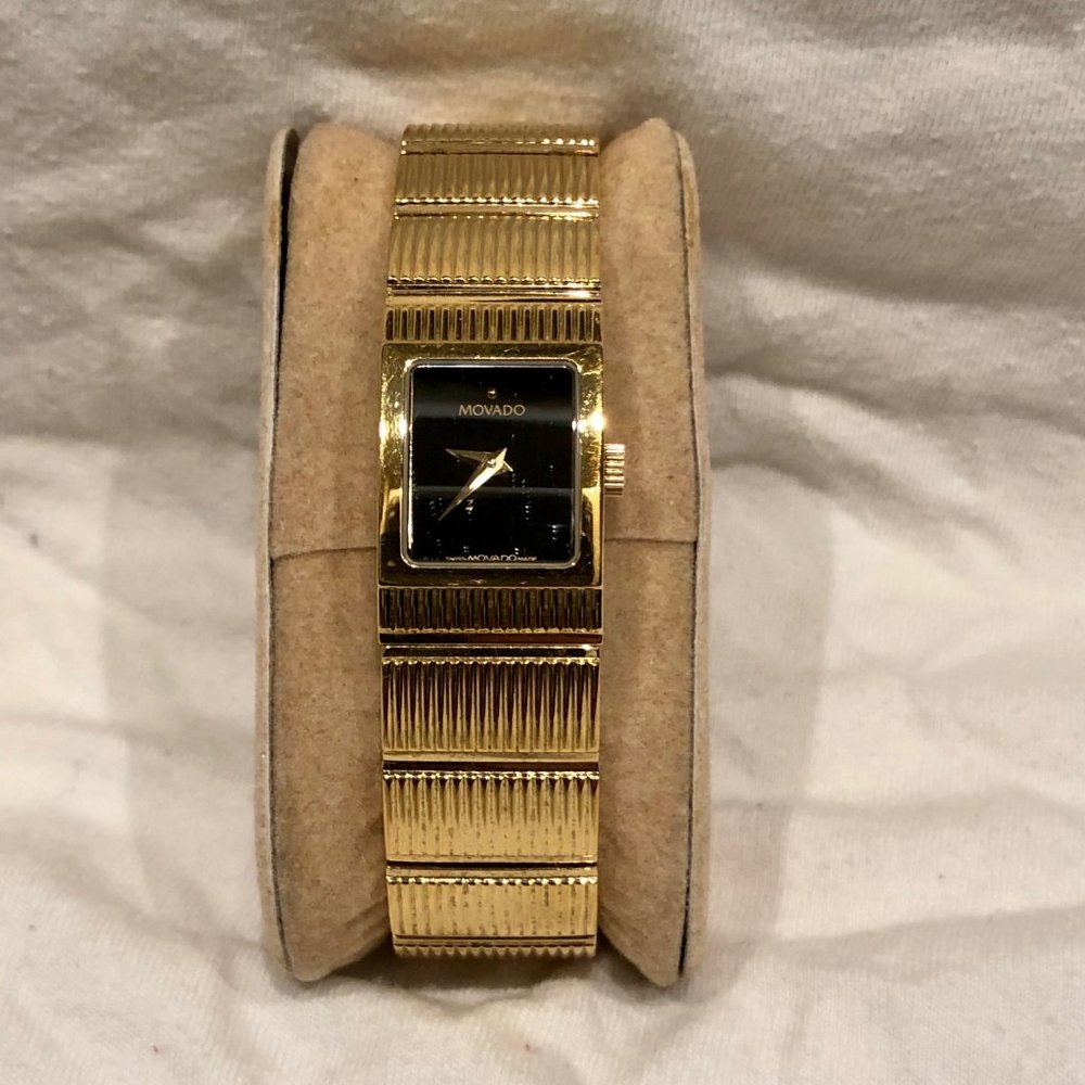 Movado Gold Tone Ladies 88 A1 1401 Watch